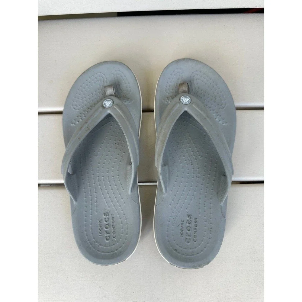 Crocs Kids Crocband Coslite Iconic Comfort Comfy Slip On Flip Flops Slippers 2